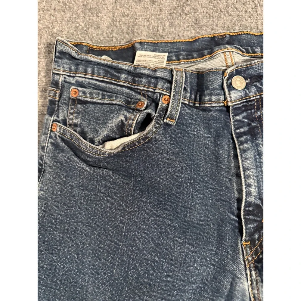 Levis 514 Mens Jeans W34 L34 Straight Fit Blue Denim‎ Cotton Blend